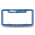 NCAA Nova Southeastern Sharks Chrome Automotive License Plate Frame NCAA Nova Southeastern Sharks Chrome Automotive License Plate Frame