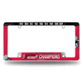 NCAA Ohio State Buckeyes Multi Champ Chrome Auto License Plate Frame NCAA Ohio State Buckeyes Multi Champ Chrome Auto License Plate Frame