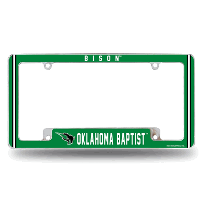 NCAA Oklahoma Baptist�Bison Chrome Automotive License Plate Frame
