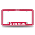 NCAA Oklahoma Sooners Classic Chrome Automotive License Plate Frame NCAA Oklahoma Sooners Classic Chrome Automotive License Plate Frame