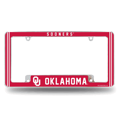 NCAA Oklahoma Sooners Classic Chrome Automotive License Plate Frame