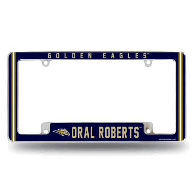 NCAA Oral Roberts�Golden Eagles Chrome Automotive License Plate Frame