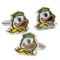 NCAA Oregon Ducks Mascot Cufflinks and Lapel Pin Gift Set