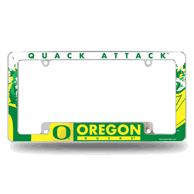 NCAA Oregon Ducks Primary Chrome Automotive License Plate Frame