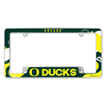 NCAA Oregon Ducks Wave 12" x 6" Chrome Automotive License Plate Frame