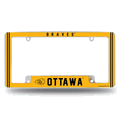 NCAA Ottawa Braves 12" x 6" Chrome Automotive License Plate Frame NCAA Ottawa Braves 12" x 6" Chrome Automotive License Plate Frame