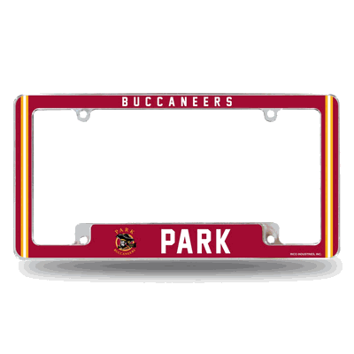 NCAA Park�Pirates 12" x 6" Chrome Automotive License Plate Frame