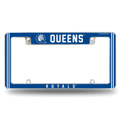 NCAA Queens Charlotte�Royals Chrome Automotive License Plate Frame