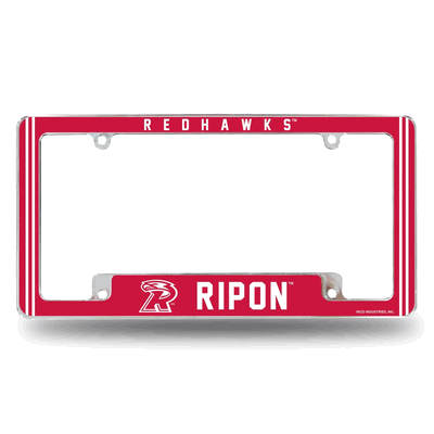 NCAA Ripon�Red Hawks 12" x 6" Chrome Automotive License Plate Frame