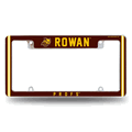 NCAA Rowan Profs 12" x 6" Chrome Automotive License Plate Frame NCAA Rowan Profs 12" x 6" Chrome Automotive License Plate Frame