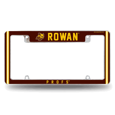 NCAA Rowan�Profs 12" x 6" Chrome Automotive License Plate Frame