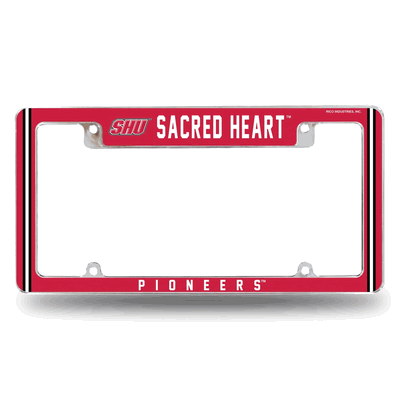 NCAA Sacred Heart�Pioneers Chrome Automotive License Plate Frame