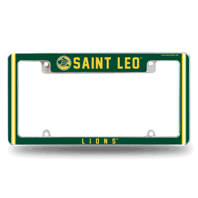 NCAA Saint Leo�Lions 12" x 6" Chrome Automotive License Plate Frame