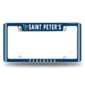 NCAA Saint Peter's Peacocks Chrome Automotive License Plate Frame NCAA Saint Peter's Peacocks Chrome Automotive License Plate Frame
