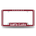 NCAA Santa Clara Broncos Chrome Automotive License Plate Frame NCAA Santa Clara Broncos Chrome Automotive License Plate Frame