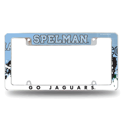 NCAA Spelman Jaguars Standard Chrome Automotive License Plate Frame