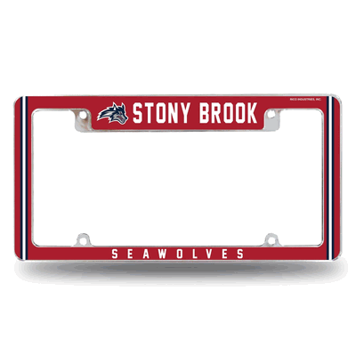 NCAA Stony Brook�Seawolves Chrome Automotive License Plate Frame