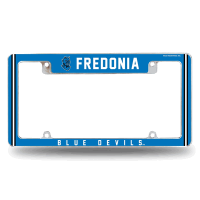 NCAA SUNY Fredonia�Blue Devils Chrome Automotive License Plate Frame