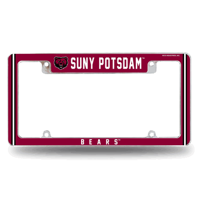 NCAA SUNY Potsdam�Bears Chrome Automotive License Plate Frame