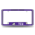 NCAA TCU Horned Frogs Classic Chrome Automotive License Plate Frame