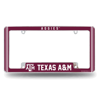 NCAA Texas A&M Aggies Classic Chrome Automotive License Plate Frame
