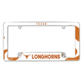 NCAA Texas Longhorns Wave Chrome Automotive License Plate Frame
