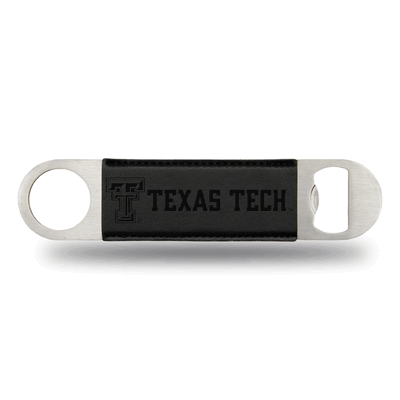 NCAA Texas Tech Red Raiders Black Laser Engraved Bar Blade