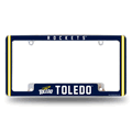 NCAA Toledo�Rockets 12" x 6" Chrome Automotive License Plate Frame