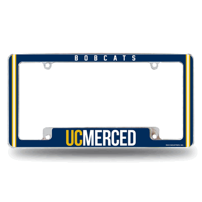 NCAA UC Merced Golden Bobcats Chrome Automotive License Plate Frame
