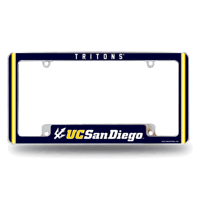 NCAA UC San Diego Tritons Chrome Automotive License Plate Frame