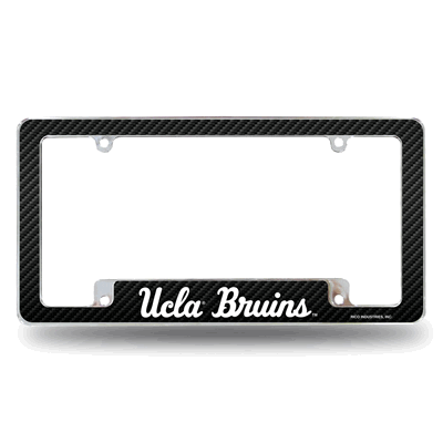 NCAA UCLA Bruins Black 12" x 6" Chrome Automotive License Plate Frame