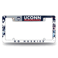 NCAA UConn Huskies Primary Chrome Automotive License Plate Frame NCAA UConn Huskies Primary Chrome Automotive License Plate Frame