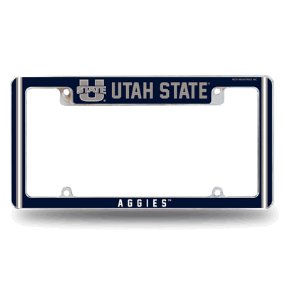 NCAA Utah State Aggies Classic Chrome Automotive License Plate Frame