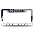 NCAA Utah State Aggies Primary Chrome Automotive License Plate Frame