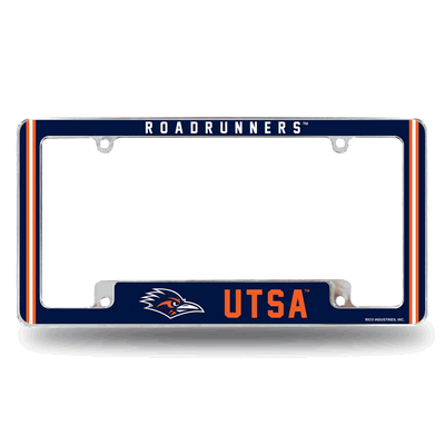 NCAA UTSA Roadrunners Classic Chrome Automotive License Plate Frame