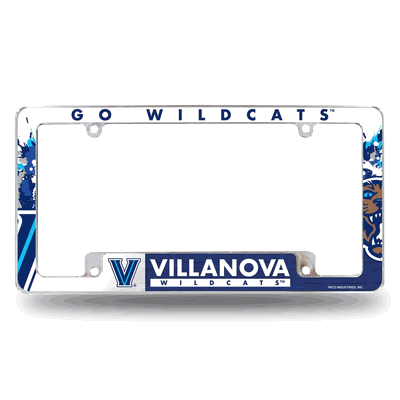 NCAA Villanova Wildcats Primary Chrome Automotive License Plate Frame