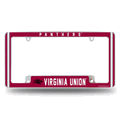 NCAA Virginia Union Panthers Chrome Automotive License Plate Frame NCAA Virginia Union Panthers Chrome Automotive License Plate Frame