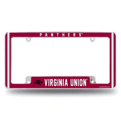 NCAA Virginia Union�Panthers Chrome Automotive License Plate Frame