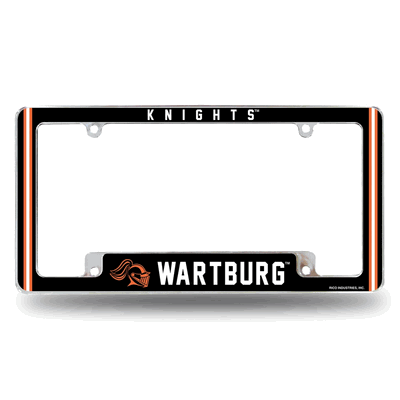 NCAA Wartburg�Knights 12" x 6" Chrome Automotive License Plate Frame
