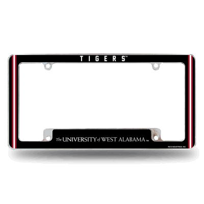 NCAA West Alabama�Tigers Chrome Automotive License Plate Frame