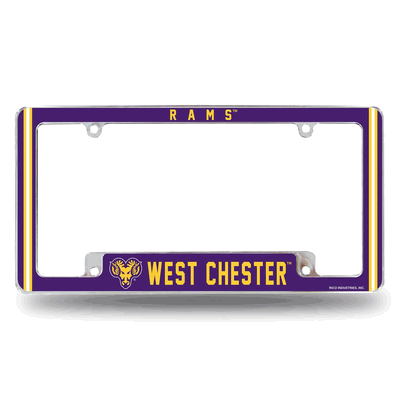 NCAA West Chester�Golden Rams Chrome Automotive License Plate Frame
