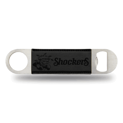 NCAA Wichita State Shockers Black Laser Engraved Bar Blade