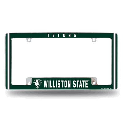 NCAA Williston State�Tetons Chrome Automotive License Plate Frame