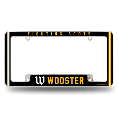 NCAA Wooster�Fighting Scots Chrome Automotive License Plate Frame