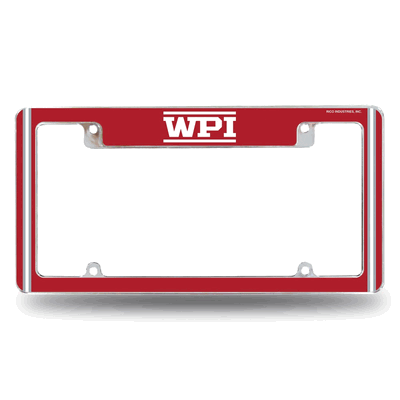 NCAA Worcester Poly�Engineers Chrome Automotive License Plate Frame
