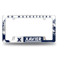 NCAA Xavier Musketeers Primary Chrome Automotive License Plate Frame