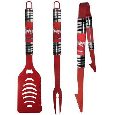 Nebraska Cornhuskers 3 pc Color BBQ Tool Set