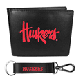 Nebraska Cornhuskers Bi-fold Wallet & Strap Key Chain Nebraska Cornhuskers Bi-fold Wallet & Strap Key Chain