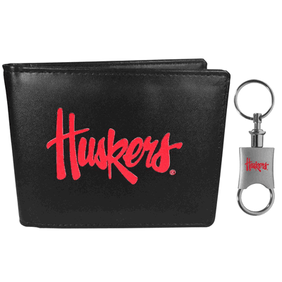 Nebraska Cornhuskers Bi-fold Wallet & Valet Key Chain