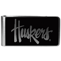 Nebraska Cornhuskers Black and Steel Money Clip Nebraska Cornhuskers Black and Steel Money Clip
